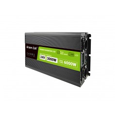 Green Cell - GREEN CELL Smart LCD 3000W 24V DC la 230V AC cu USB QC3.0 Invertor de baterie - Sinusoid pur - Invertoare de bat...