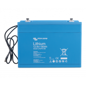 Victron energy, Victron Smart 12.8V/180Ah LiFePO4 Batterij met M8-schroefinzet, LiFePO4 Batterij, SL336