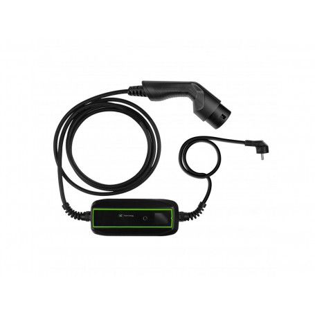 Green Cell, GREEN CELL 230V 16A 3.6kW Schuko Type 2 EV PowerCable charger for electric cars and Plug-In hybrids, EV Charge, G...