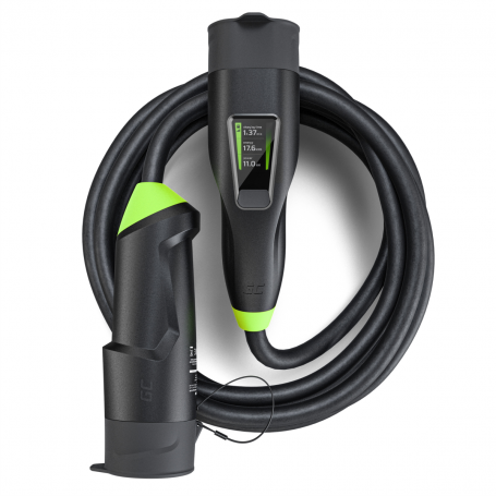 Green Cell, GREEN CELL Habu EV Caricatore portatile EV 11kW 7M Caricabatterie tipo 2 Veicoli elettrici EV PHEV 2in1 Wallbox c...