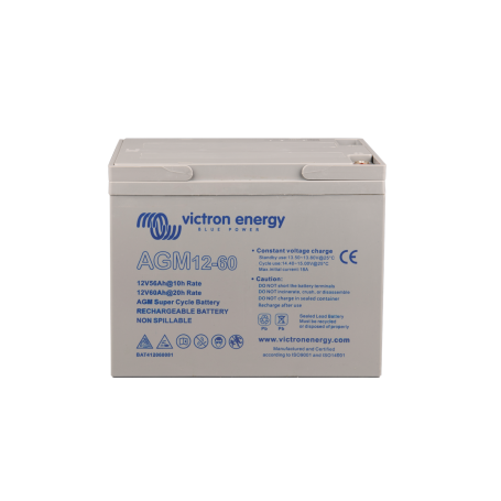 Victron energy, Victron 12V 60Ah (C20) AGM Super Cycle Battery M5, Lead-acid (AGM and Gel) batteries, SL432