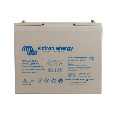 Victron energy - Victron 12V 100Ah (C20) AGM Super Cycle-accu M6 - Loodaccu - SL433