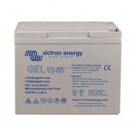 Victron energy, Victron 12V 60Ah (C20) GEL Deep Cycle-accu M6, Lood (AGM en Gel) accu's, SL437