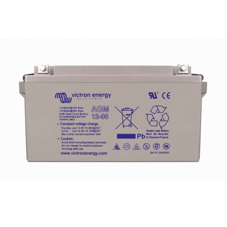 Victron energy, Victron 12V 90Ah (C20) AGM Deep Cycle Battery M6 Insert, Lead-acid (AGM and Gel) batteries, SL455