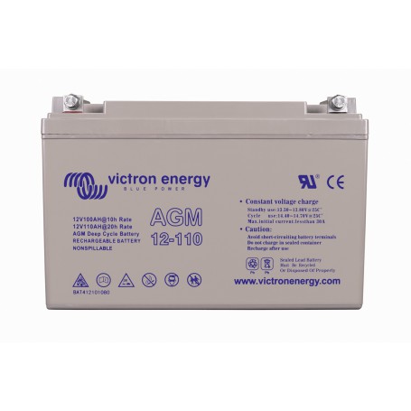 Victron energy - Victron 12V 110Ah (C20) AGM Deep Cycle-accu M8 Insert - Loodaccu - SL456