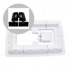 Soporte de montaje Panel solar Material de montaje Juego de 7x para caravanas, autocaravanas y barcos