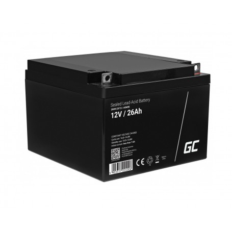 Green Cell - Green Cell 12V 26Ah M5 (F3) Terminal VRLA AGM -  - GC394-AGM35