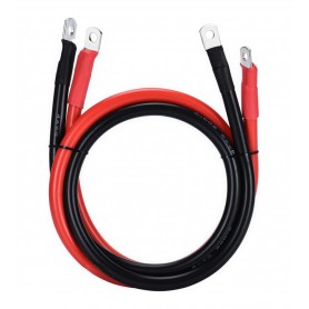 DG RUBBER HOLLAND, Batteriekabelsatz rot/schwarz 16mm² - 2 Meter - 2x M8 Öse, Batteriekabel, DG002-16-2M-M8-SET