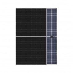 Longi Solar - Módulo solar bifacial LONGi Solar de 540 W y 144 cortes: marco plateado y lámina posterior blanca - Paneles sol...
