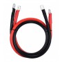 Juego de cables de batería rojo/negro 50 mm² - 2 metros - 2 conectores M10