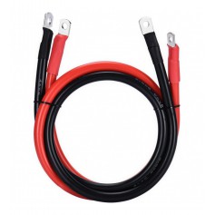 Battery cable set red/black 50mm² - 2 meters - 2x M10 eye