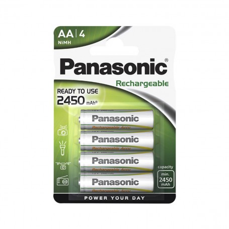 GP - Panasonic Rechargeable AA 2.450 mAh - Size C D and XL - BS520-2450R-CB