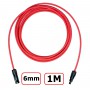 Oem - MC4 1-20 Meter 6mm Stecker-Buchse Kabel Rot/Schwarz - 1 Stück - BOL SPECIAL - ET002-6-2X-MC4-CB