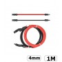 Oem - Câble MC4 1-20 mètres 4 mm mâle-femelle rouge/noir - Lot de 2 pièces - BOL SPECIAL - ET002-4-2X-MC4-SET-CB