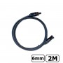 Oem - MC4 1-20 Meter 6mm Stecker-Buchse Kabel Rot/Schwarz - 1 Stück - BOL SPECIAL - ET002-6-2X-MC4-CB