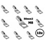 Sicame, Terminal de cable 50 mm2 Lug M8 - Sencillo (10x set), Cables de batería, DE50-08