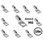 Sicame, 6 mm2 Cable Terminal Lug M6 - Single (10x set), Battery Cables, DE6-06