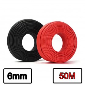 Athilex - 6mm2 cablu pentru panouri solare - roșu sau negru - 50 Metri - Cabluri Solare - SE441-CB