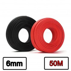Athilex - 6mm2 cablu pentru panouri solare - roșu sau negru - 50 Metri - Cabluri Solare - SE441-CB