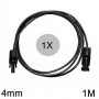 Athilex - 4mm MC4 extension cable black 1-20 meters - Solar Cables - 4MM-BL-CB