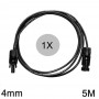 Athilex - 4mm MC4 extension cable black 1-20 meters - Solar Cables - 4MM-BL-CB
