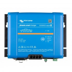 Victron energy, Cargador de batería Phoenix Smart IP43 12 V/50 A/120-240 V 3 salidas, Victron Phoenix, SL657