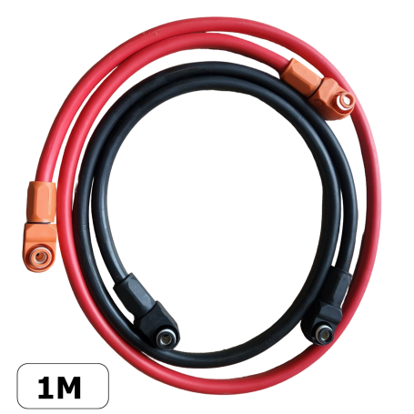 OEM - 5,7 mm SurLok® Amphenol 25 mm² Batteriekabelsatz rot/schwarz - Batteriekabel - AM-SET