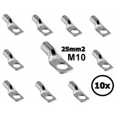Sicame, 25 mm2 Cable Terminal Lug M10 - Single (10x set), Battery Cables, DE25-10