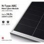 Aiko - Aiko Stellar 1N+ 645W N-Type ABC, Dual-Glass Module, Silver Frame - Aiko 01C Connector - Solar panels - SE492