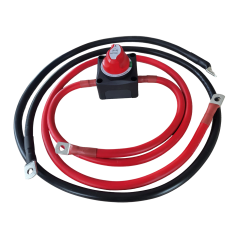 Cavo batteria SET 35mm² Rosso (M8 0,3M M10 M10 1,2M M8) Nero (M8 1,5M M8)