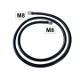OEM - SET Cablu baterie 35mm² Roșu (M8 0.3M M10 M10 1.2M M8) Negru (M8 1.5M M8) - Cabluri pentru baterii - DG003-35-1.5M-SWIT...
