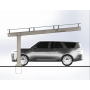 , Carport-Metallkonstruktion, Solar-Montagematerial, CARPORT