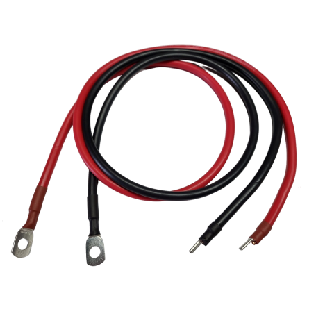 OEM, Accukabelset rood/zwart 10mm² - 1 meter - M8 oog + Aansluitpen, Accu Kabels, DG002-10-1M-M8-STF-SET