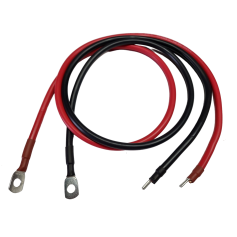 Accukabelset rood/zwart 10mm² - 1 meter - M8 oog + Aansluitpen