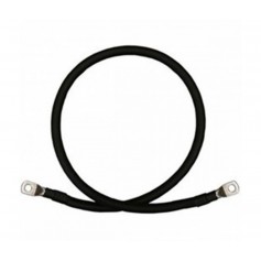 OEM, Cablu baterie negru 25mm² - 2 metri - 2x ochi M8, Cabluri pentru baterii, DG002-25-2M-BL-2XM8