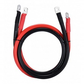 OEM, Batteriekabelsatz rot/schwarz 10mm² - 3 Meter - M8 Öse, Batteriekabel, DG002-10-3M-M8-SET