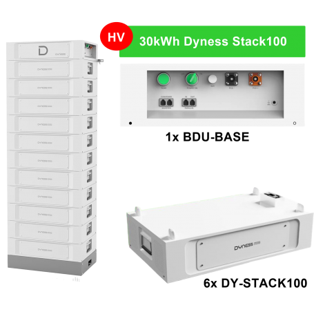 Dyness, Dyness Stack100 30-51kWh High Voltage Storage Package, HV, STACK100-CB