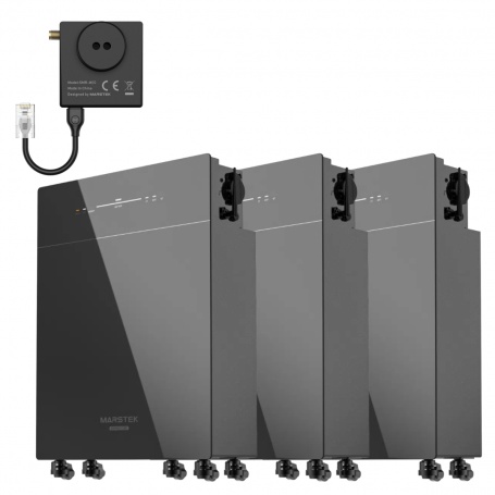 Marstek, Marstek 3x modules, 15,36 kWh Back-Up / Off Grid output 7,5 kW, Plug & Charge ESS - Meter inbegrepen, Lithium / LiFe...