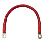 Accukabel rood 35mm² - 0.3 meter - 1x M8 en 1x M10 oog