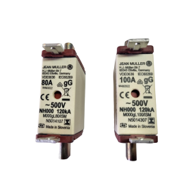 JEAN MÜLLER, NH Fuse-link 80A / 100A for KETO-00, Fusibles y rieles, SE010-CB