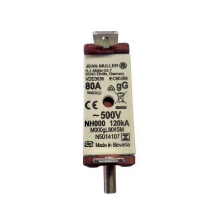 JEAN MÜLLER, NH Fuse-link 80A / 100A for KETO-00, Fuses and rails, SE010-CB