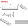 Oem, Mounting side 460mm Solar panel mounting support 2x Set for Caravan, Camper and Boats, Solar Mounting Material, AL1148-4...
