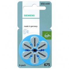 SIEMENS, Siemens 675MF Hg 0% Hearing Aid Battery 650mAh 1,45V, Hearing batteries, BL102-CB