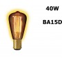 Calex, Edison Vintage 40W BA15D Decoration Light Bulb 130 LUM CA013, Vintage Antique, CA013