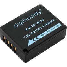 digibuddy - Battery for Fuji NP-W126 1140mAh ON2675 - Fujifilm photo-video batteries - ON2675