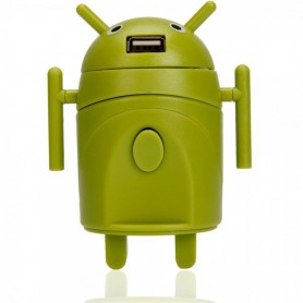 Oem, Android Style Multi-Function Travel Power Plug Adaptor Green, Plugs and Adapters, WW88008169