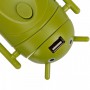 Oem, Android Style Multi-Function Travel Power Plug Adaptor Green, Plugs and Adapters, WW88008169