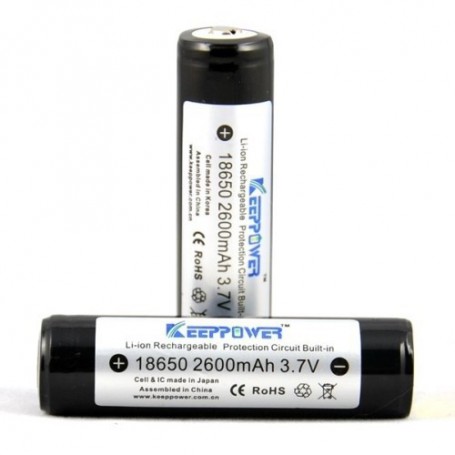 KeepPower, KeepPower 18650 2600mAh rechargeable battery, Size 18650, NK217-CB