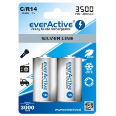everActive R14 C-Cell 3500mAh 1.2V NiMh Silver Line oplaadbare batterij