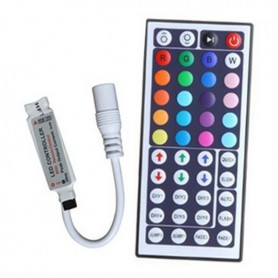 Oem - Mini RGB LED IR Remote Controller 48 buttons + cabinet AL742 - LED Accessories - AL742